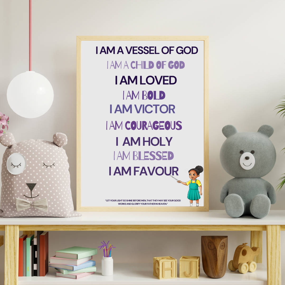 The Anaiyah Series Positive Affirmation Poster