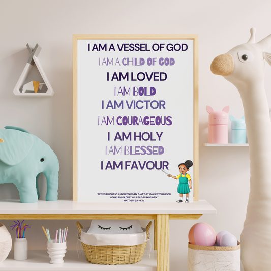 The Anaiyah Series Positive Affirmation Poster